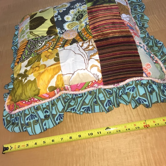 Retro Stylish Accent pillow, 2 sided turquoise - Picture 10 of 16